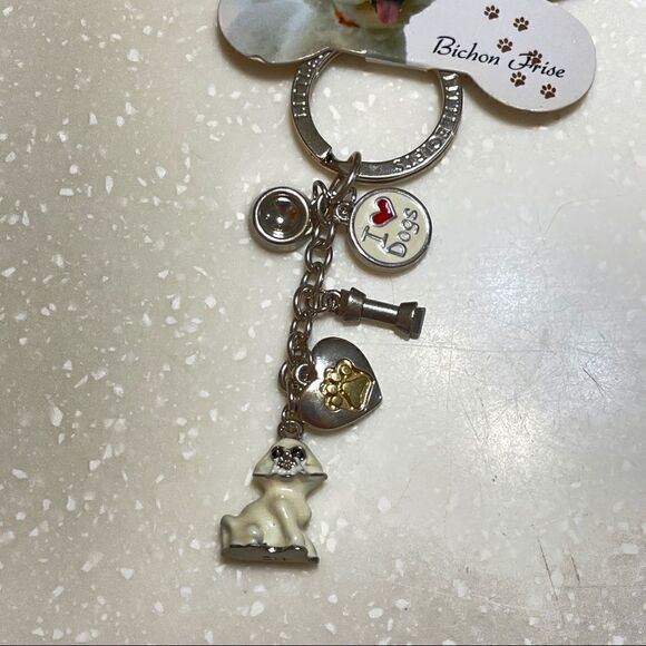 Bichon frise Keychain - Picture 5 of 6